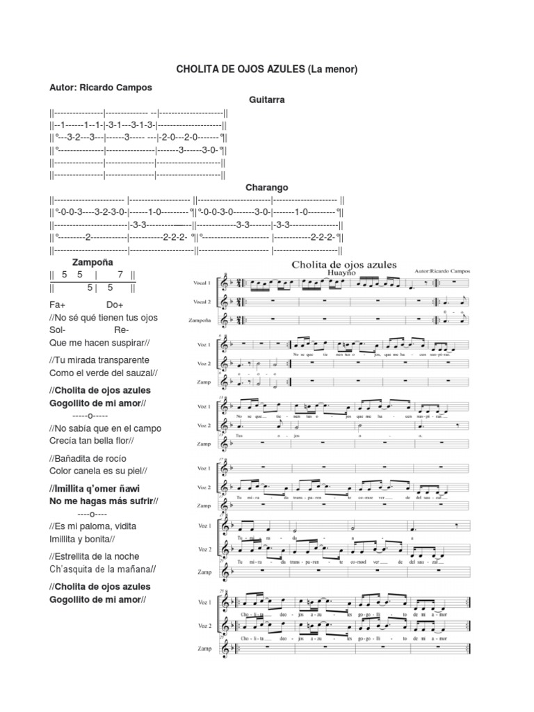 Cholita de Ojos Azules Ok PDF