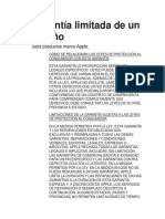 Garantía Limitada de Un (1) Año: para Productos Marca Apple