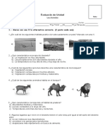 Evaluacion Animales, Habitat, Ciclo de Vida