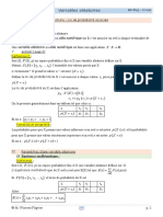 Variables Aléatoires: XE XX X X X