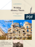 Writing History Thesis: Here Is Where Your Presentation Begins