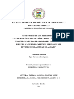 Escuela Superior Politécnica de Chimborazo: Carrera de Bioquímica Y Farmacia