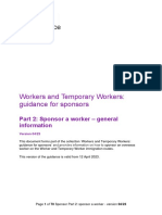 Workers and Temporary Workers: Guidance For Sponsors: Part 2: Sponsor A Worker - General Information