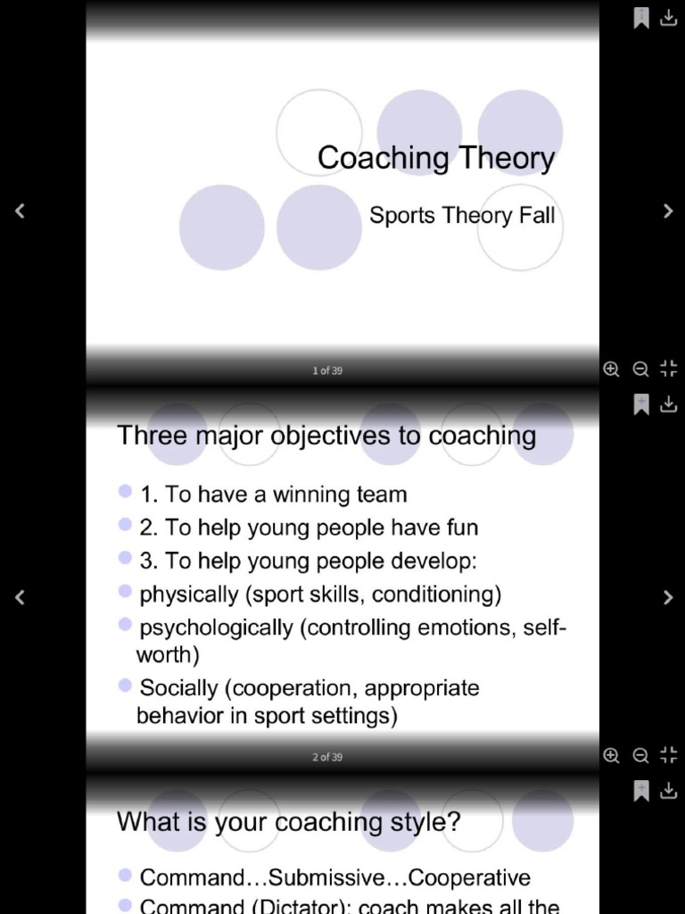 Training in Sports Coaching | PDF | Sports | Mentorship
