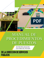 Manual de Procedimientos de Puestos: Gestion Ambiental, Forestal Y de Riesgo