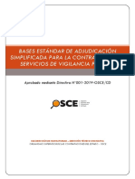 Bases Estándar de Adjudicación Simplificada para La Contratación de Servicios de Vigilancia Privada