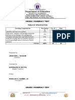 3RD Quarter Numeracy Test