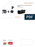 Catálogo Filmadoras: Videocámara Canon Vixia HF G70 UHD 4K (Negra)