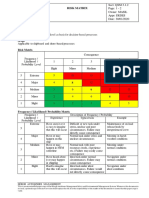 Risk Matrix Defines HTM Criteria