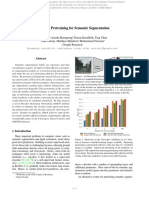 Denoising pretraining improves semantic segmentation with few labels