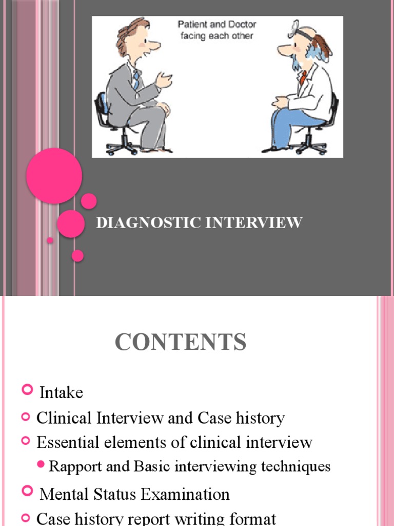 Diagnostic Interview | PDF | Communication | Clinical Psychology