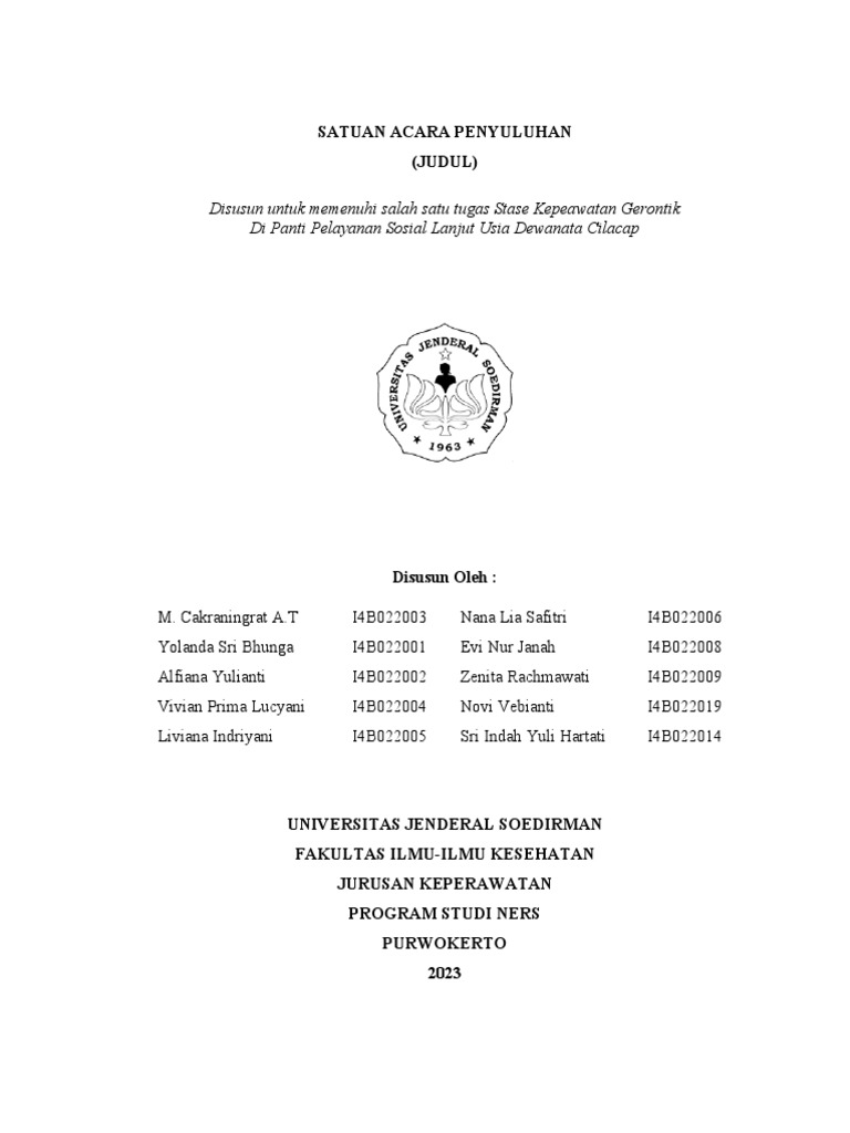 Sap 2 Kel.1 Ppslu Dewanata Cilacap | PDF | Karier & Perkembangan ...