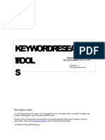 Keywordresearc H Tool S: by Jay Stockwell