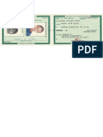 Documento de identificação com dados pessoais e informações de emissão