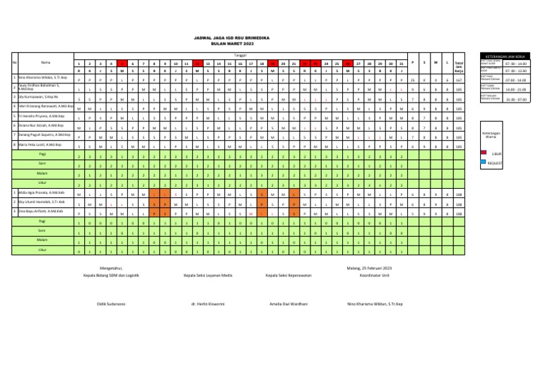 Jadwal Maret 2023 Pdf
