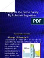 Group 13 The Boron Family by Abhishek Jaguessar