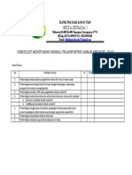 Checklist Monitoring PT Arah