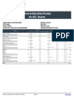 Informe de Notas (Notas Parciales) Año 2022 - Resumen: Colegio Los Reyes (RBD: 14359-6)