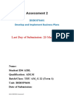 Assessment 2: Last Day of Submission: 23 March 2023