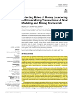 Detecting Roles of Money Laundering in Bitcoin Mixing Transactions A Goal Modeling and Mining Framework