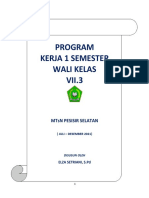 Program Kerja 1 Semester Wali Kelas VII.3: MTSN Pesisir Selatan