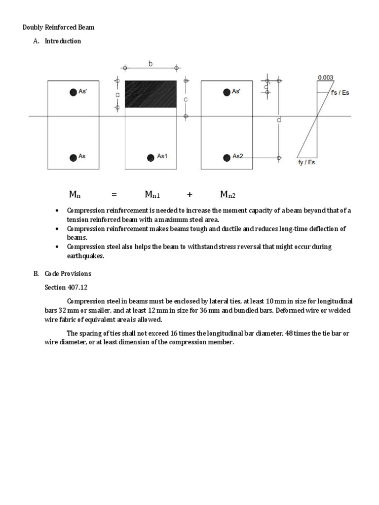 Design of Flexural Members Doubly Reinforced Beam (Part 1) PDF