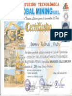 Certificado Pedro Velarde