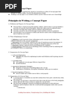 Principles in Writing A Concept Paper