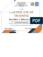 CERTIFICATES  TRAINING