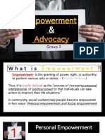 Empowerment & Advocacy: Group 2