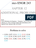 Dynamics ENGR 243: Additional Problems