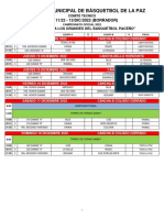 Asociación Municipal de Básquetbol de La Paz: ROL 11/22 - 13/DIC/2022 (BORRADOR)