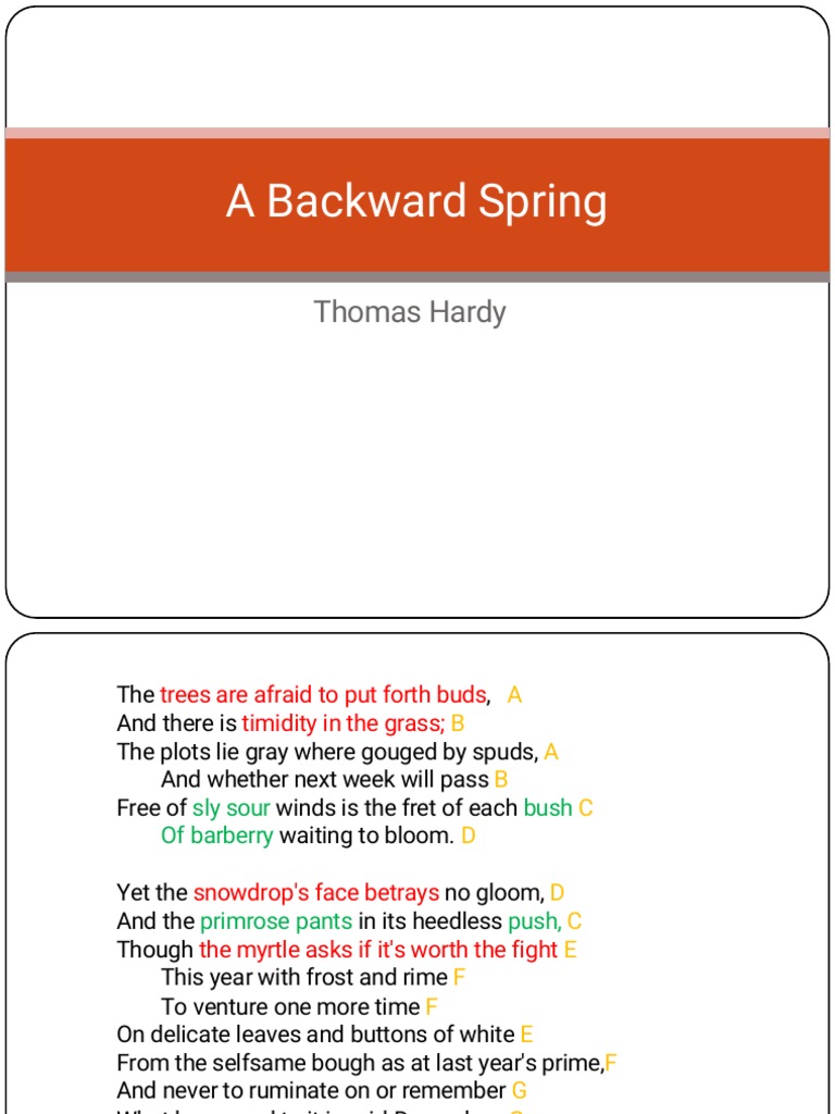 A Backward Spring | PDF