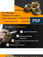 All About Investment For Beginner "Paham Investasi, Cuan Menanti" - HIMAISTRA