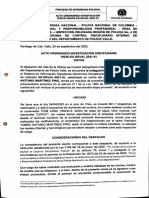 Auto Ordenando Investigación Disciplinaria SIE2D EE-DEVAL-2021-51 Vistos