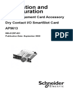 Installation and Configuration: Ups Management Card Accessory Dry Contact I/O Smartslot Card Ap9613