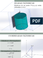 Coordenadas cilíndricas y esféricas: conversiones y ecuaciones de superficies