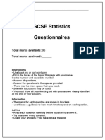 GCSE Statistics Questionnaires