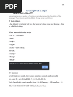 JavaScript Built in Object