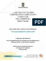 2022 - Relatoria Cerro de Los Valores - Componente Oportunidades - V2
