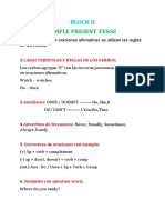 Simple Present Tense: Block Ii