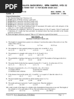 X Maths KS Sample Paper 13