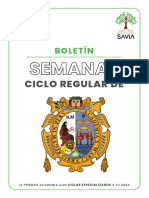 Ciclo Regular De: Boletín