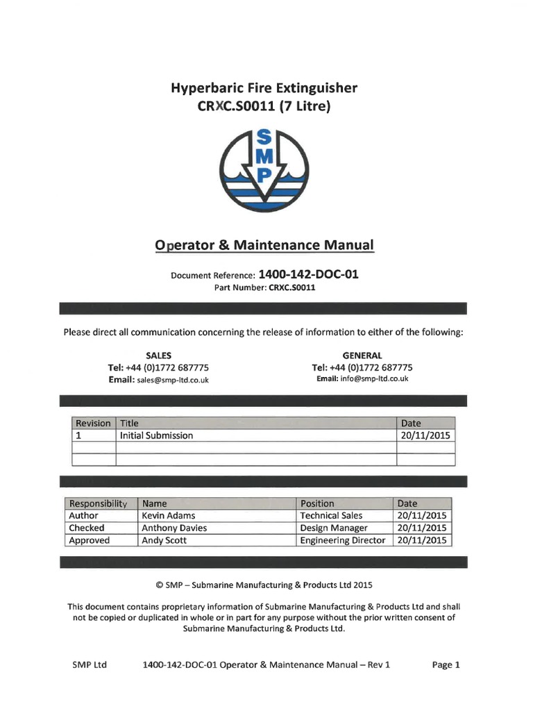 Fire Extinguisher Manual PDF