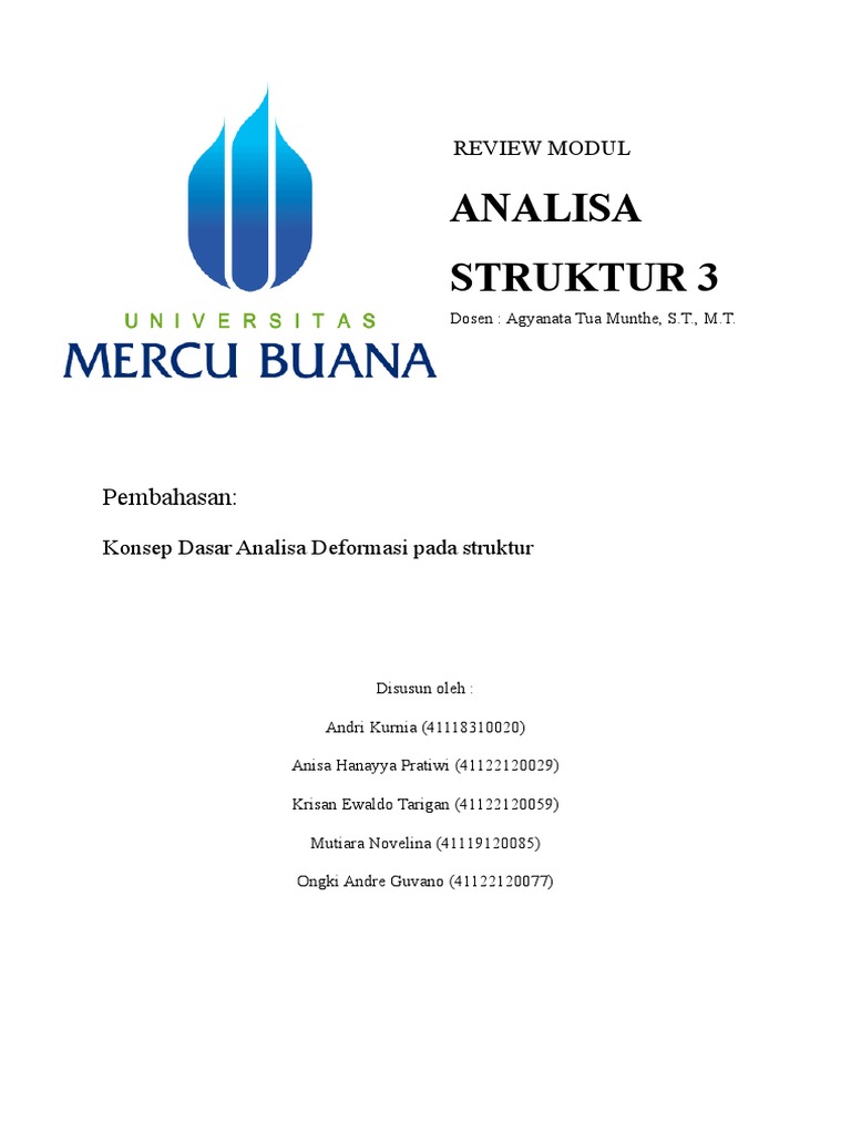 Review Modul 4 - Analisa Struktur - Kelompok 2 | PDF