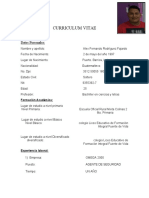 Curriculum Vitae: Datos Personales