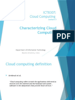 Characterizing Cloud Computing: Essential Characteristics, Delivery Models and Challenges