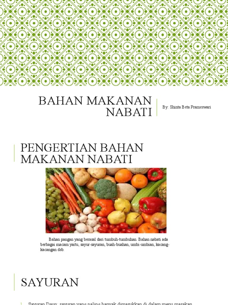 Teknik Pengawetan Bahan Nabati | PDF