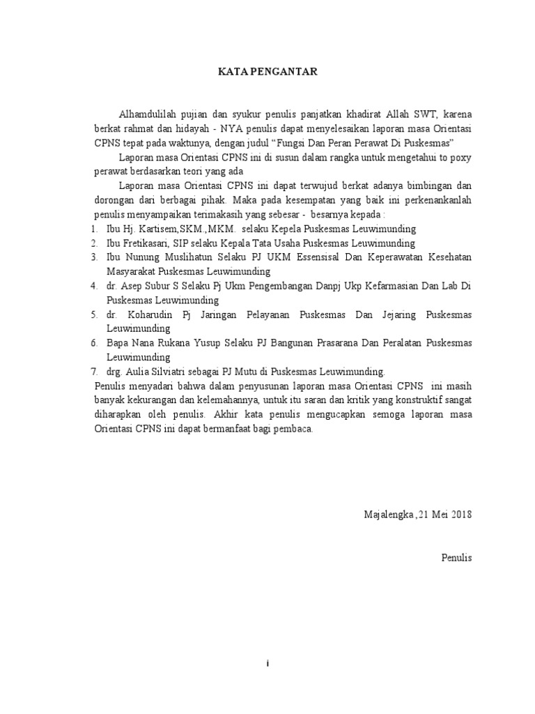 Kata Pengantar | PDF