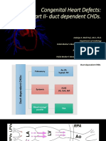 Congenital Heart Defects: Part Ii-Duct Dependent Chds